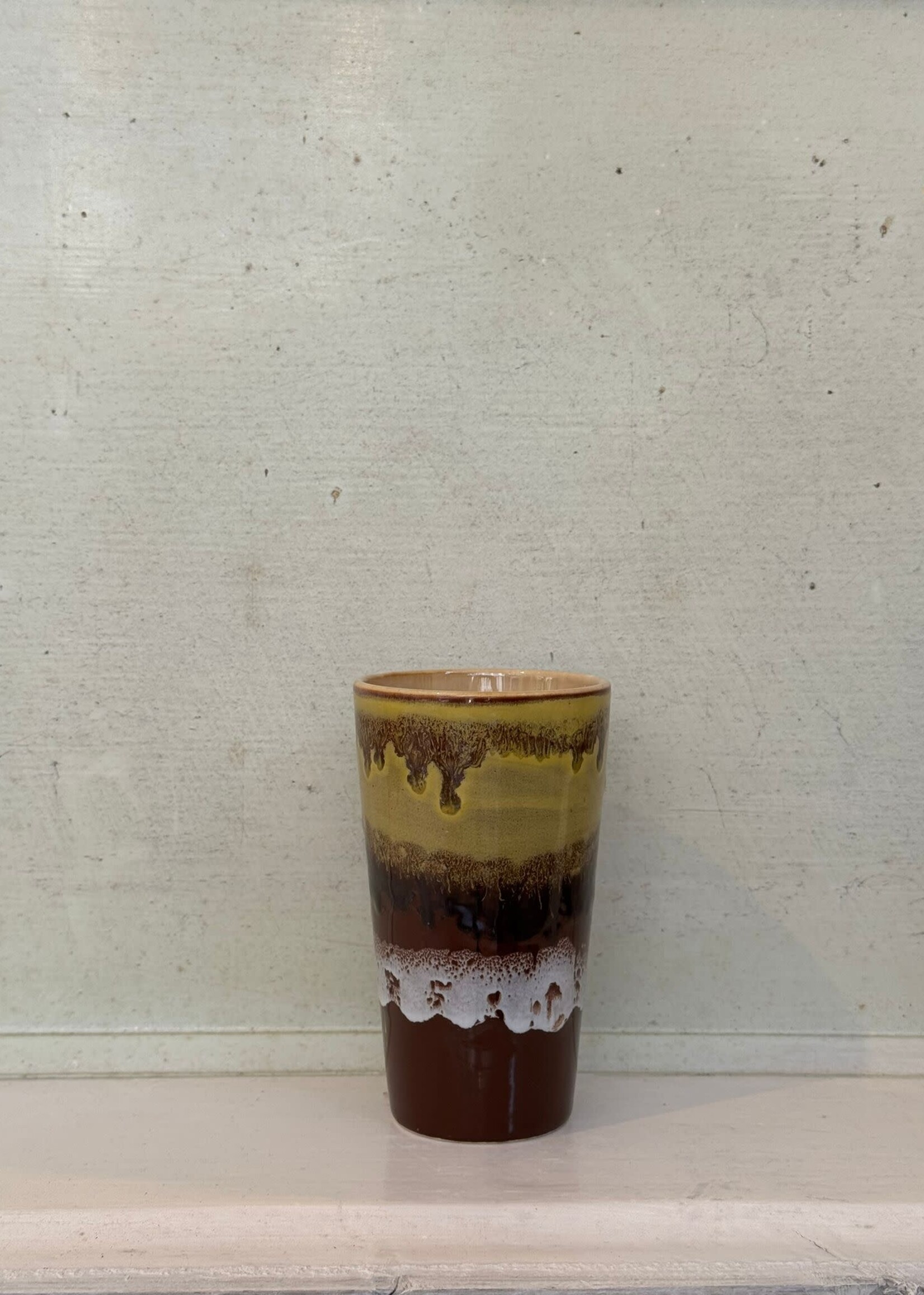 HKliving HKliving Ceramic 70's Latte Mug 'Creek'