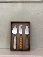 HKliving HKliving Cheese Knives 'Cream'
