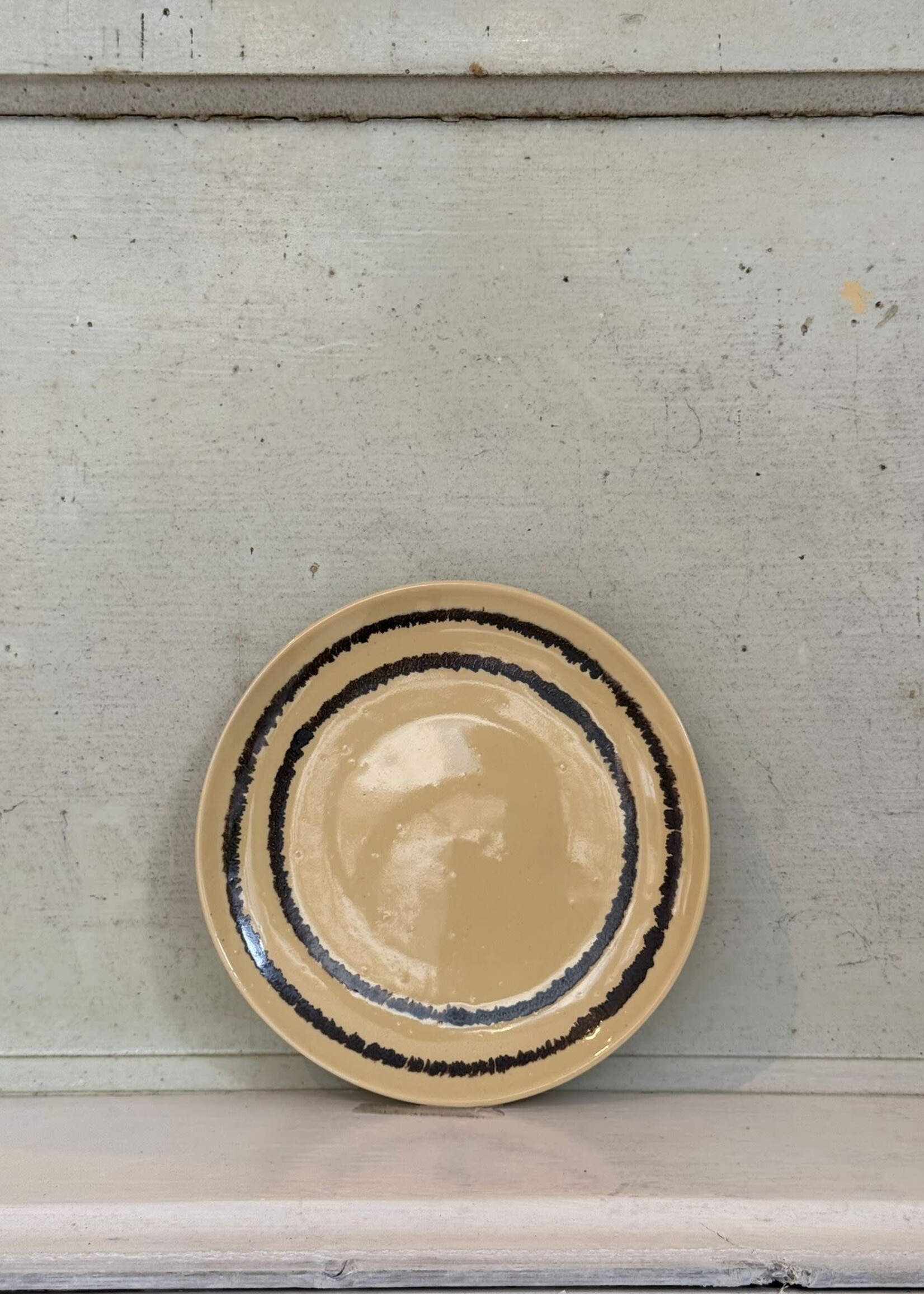 HKliving HKliving Ceramic 70's Dessert Plate 'Vanilla'