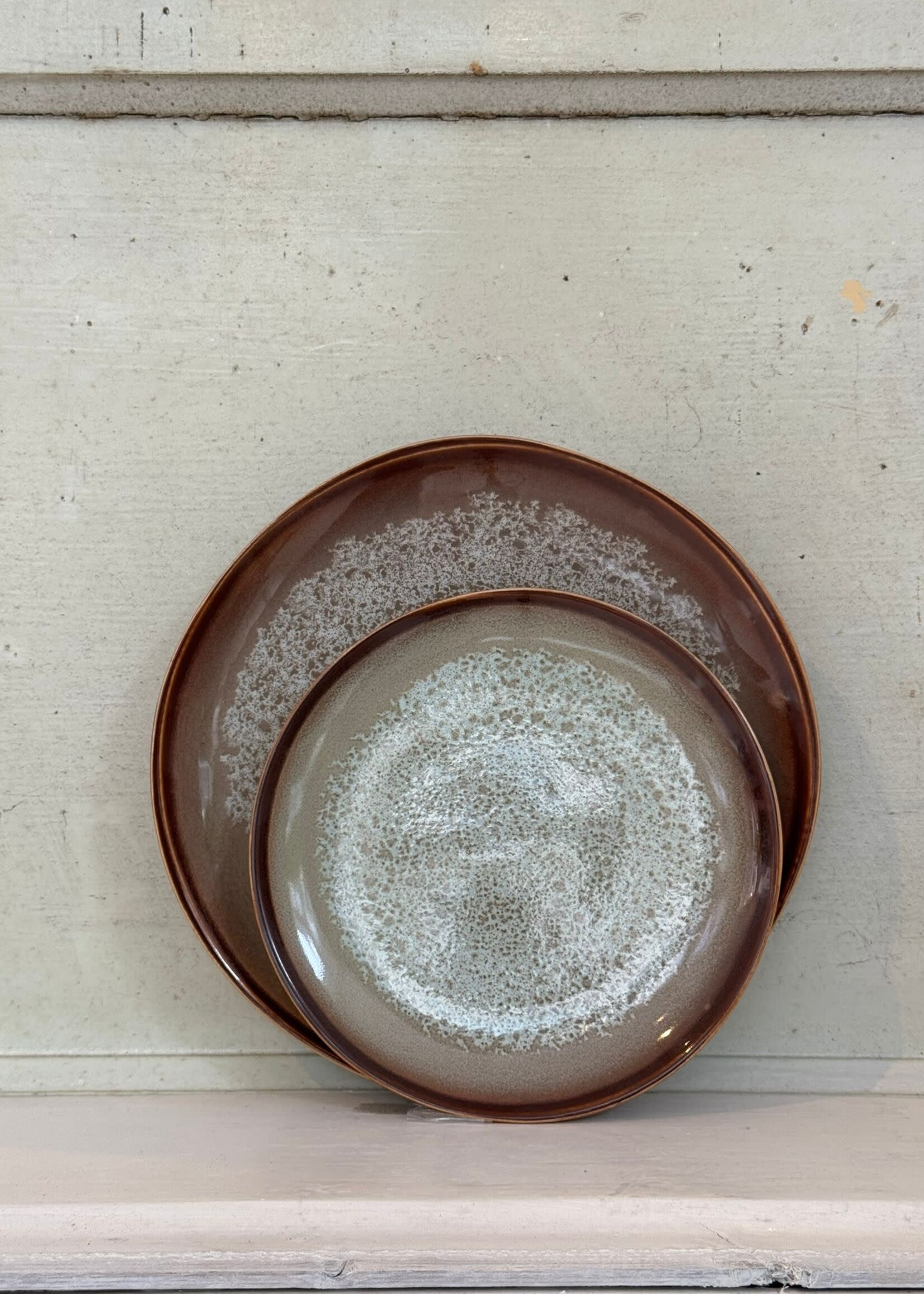 HKliving HKliving Ceramic 70's Side Plate 'Contrast'