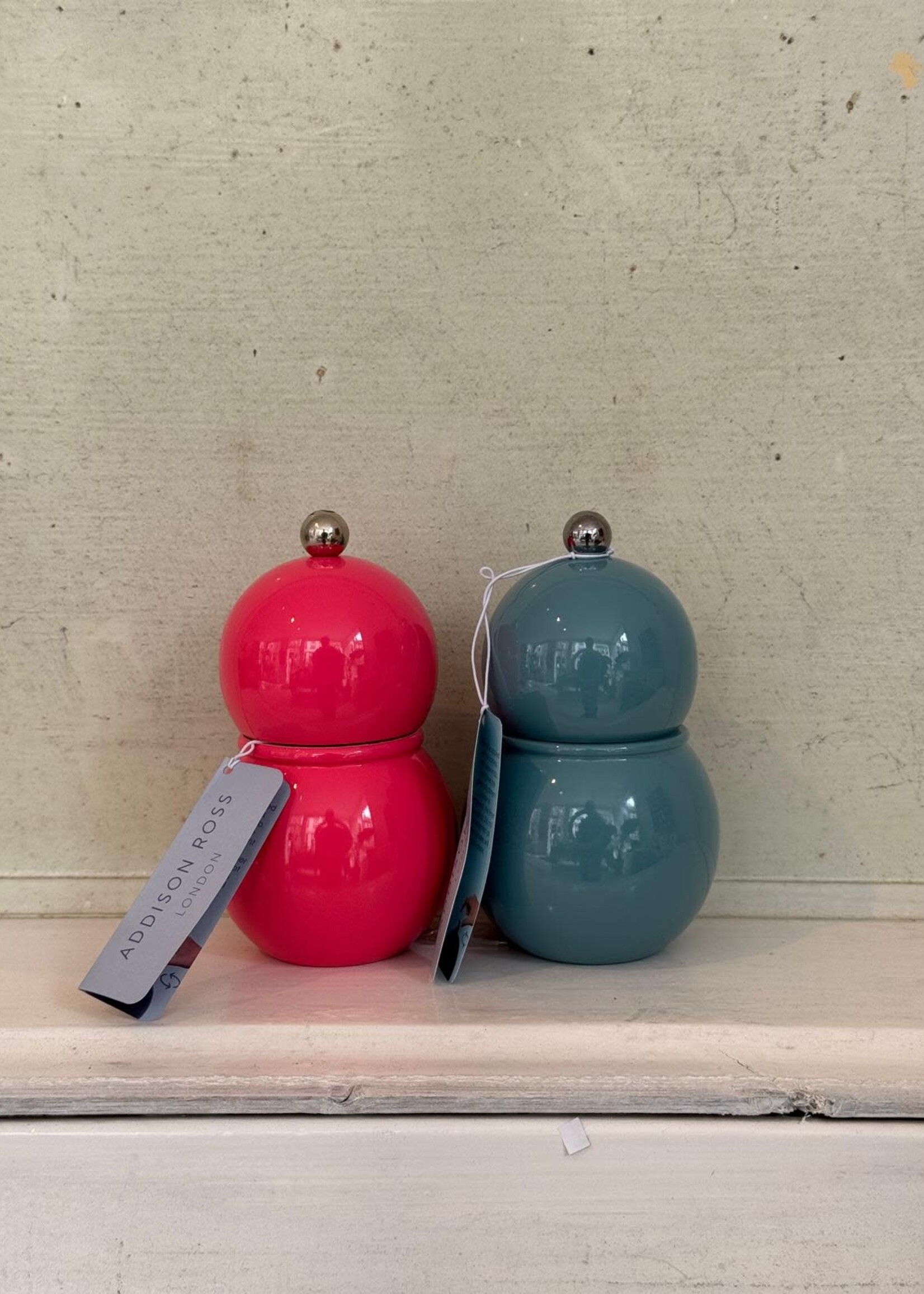 Addison Ross Addison Ross Chubby Salt & Pepper Grinder 12cm Chambray