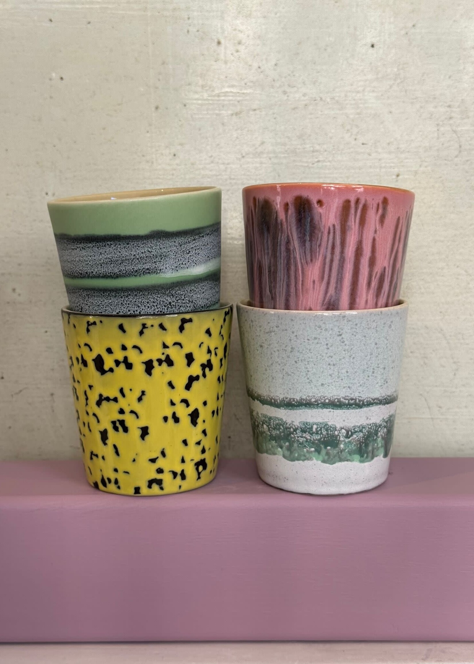 HKliving HKliving Ceramic 70's Coffee Mug 'Corn'