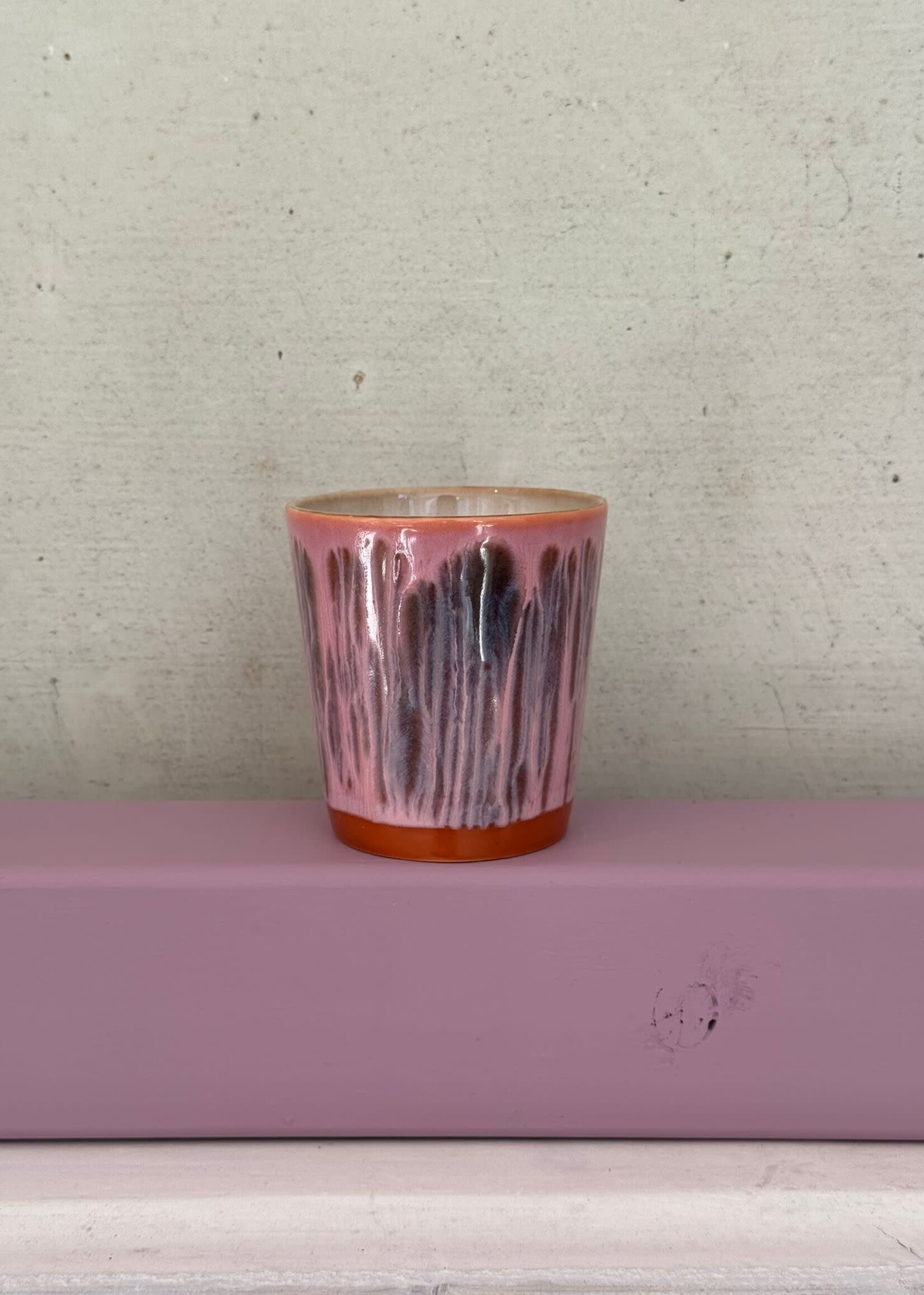 HKliving HKliving Ceramic 70's Coffee Mug 'Rhubarb'