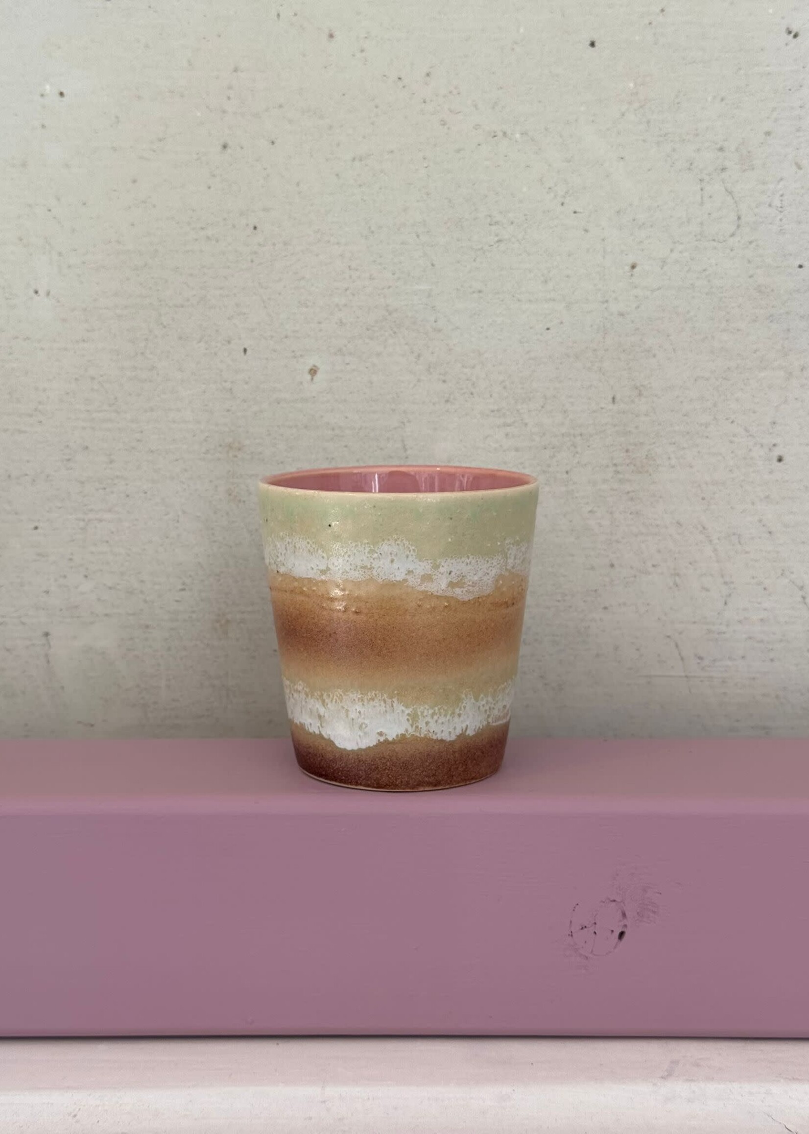 HKliving HKliving Ceramic 70's Coffee Mug 'Umber'