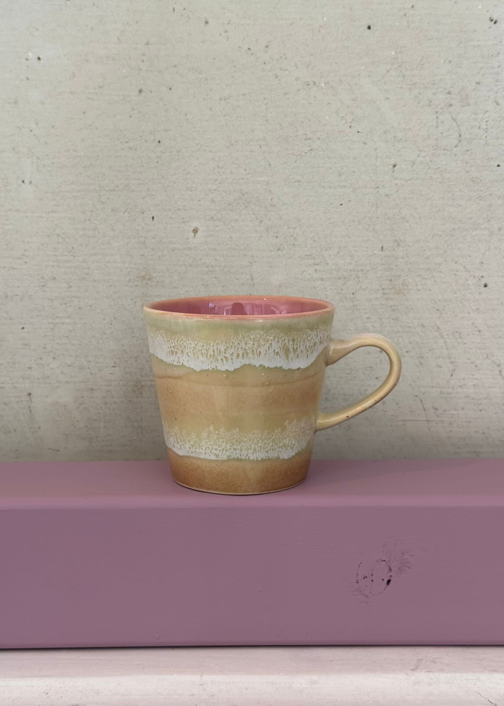 HKliving HKliving Ceramic 70's Americano Mug 'Umber'