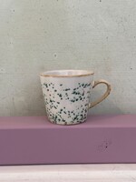 HKliving HKliving Ceramic 70's Cappuccino Mug 'Hail'
