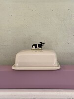 Quail Quail Butter Dish 'Friesian Cow'