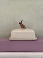 Quail Quail Butter Dish 'Hare'