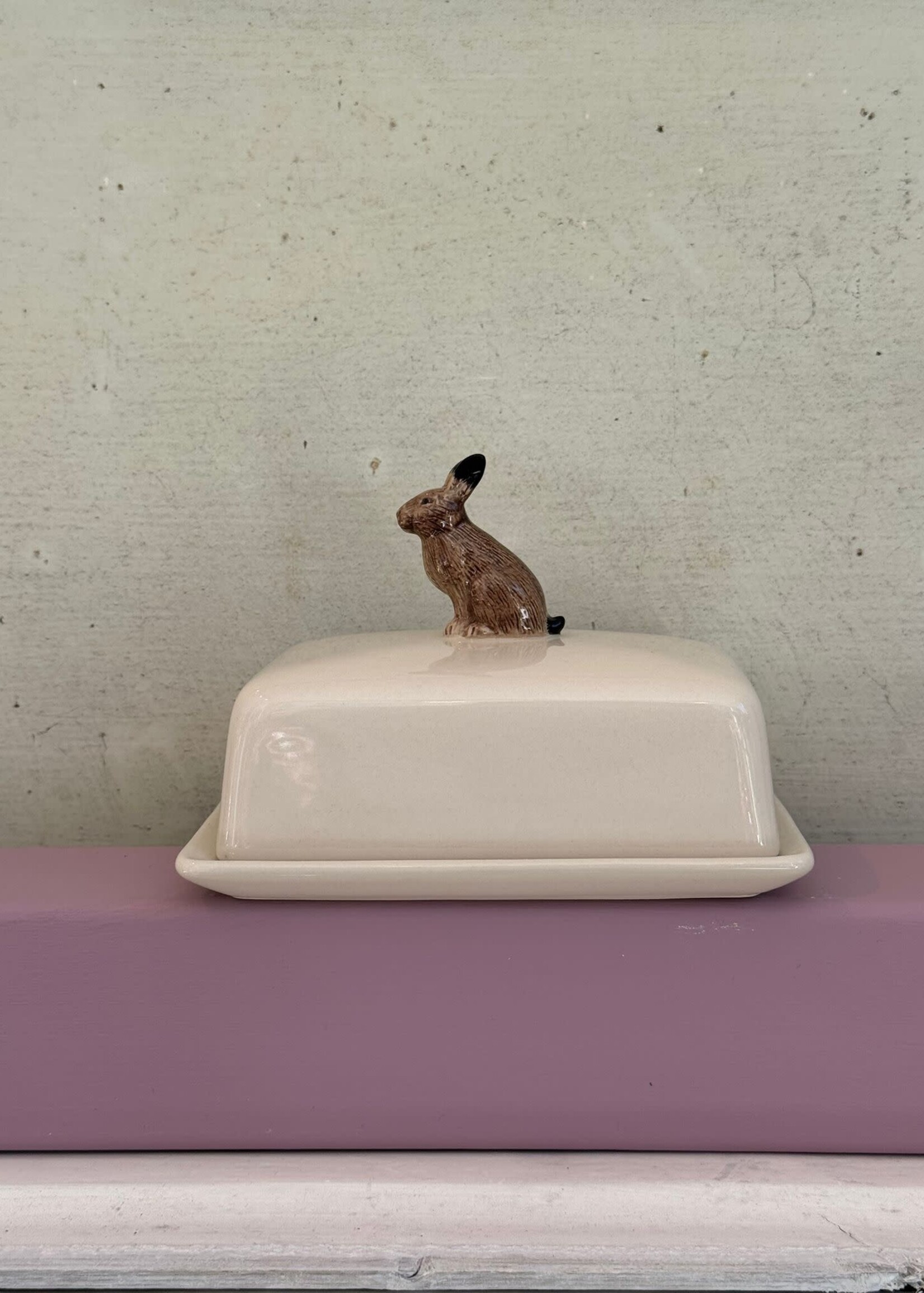 Quail Quail Butter Dish 'Hare'