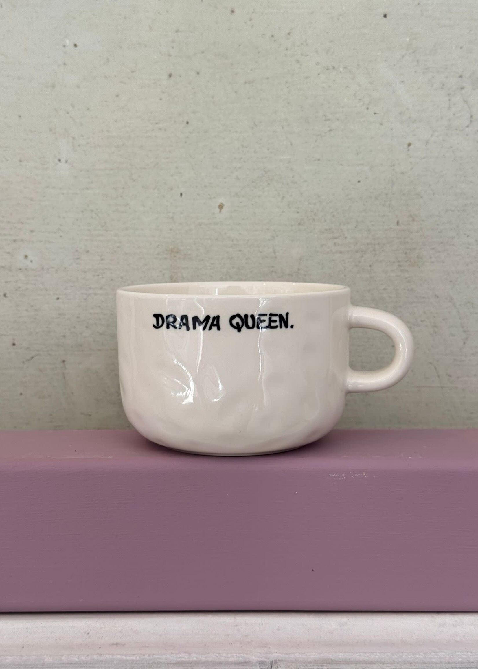 Anna + Nina Anna + Nina 'Drama Queen' Cappuccino Mug