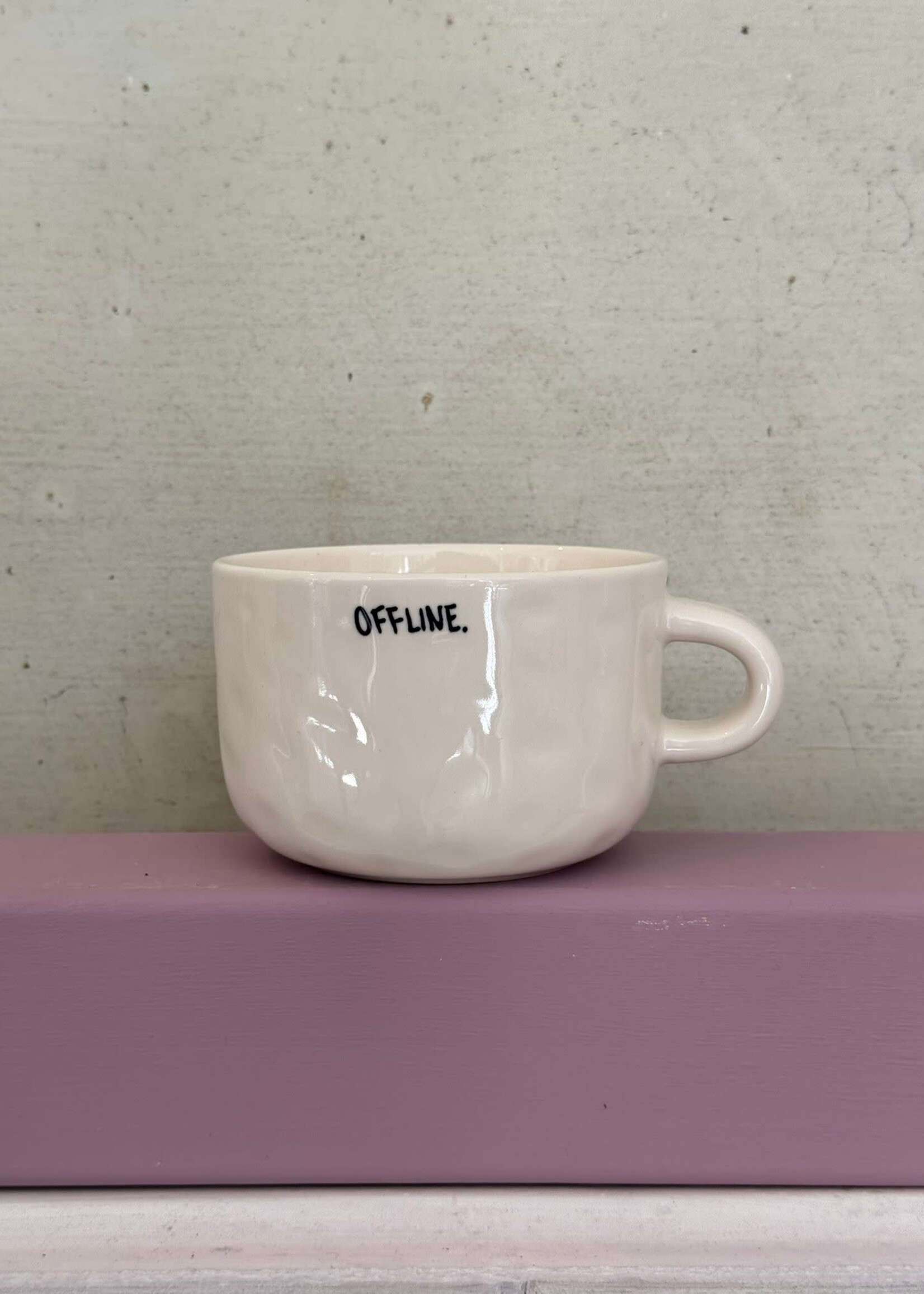 Anna + Nina Anna + Nina 'Offline' Cappuccino Mug