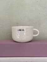 Anna + Nina Anna + Nina Cappuccino Mug 'Fuck it'