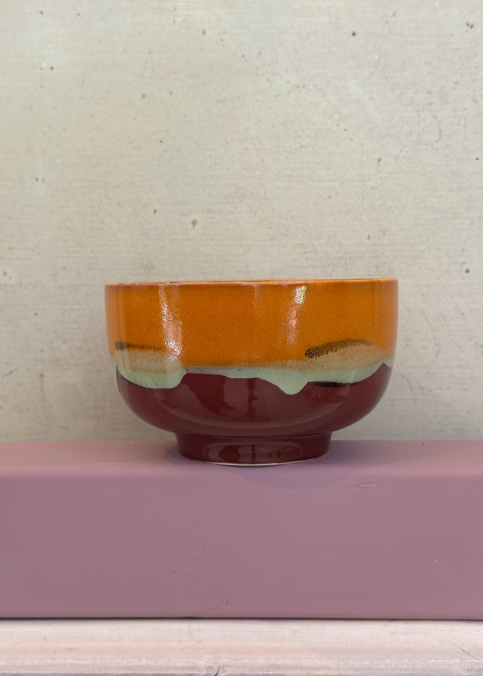 HKliving HKliving Ceramic 70's Noodle Bowl 'Clay'