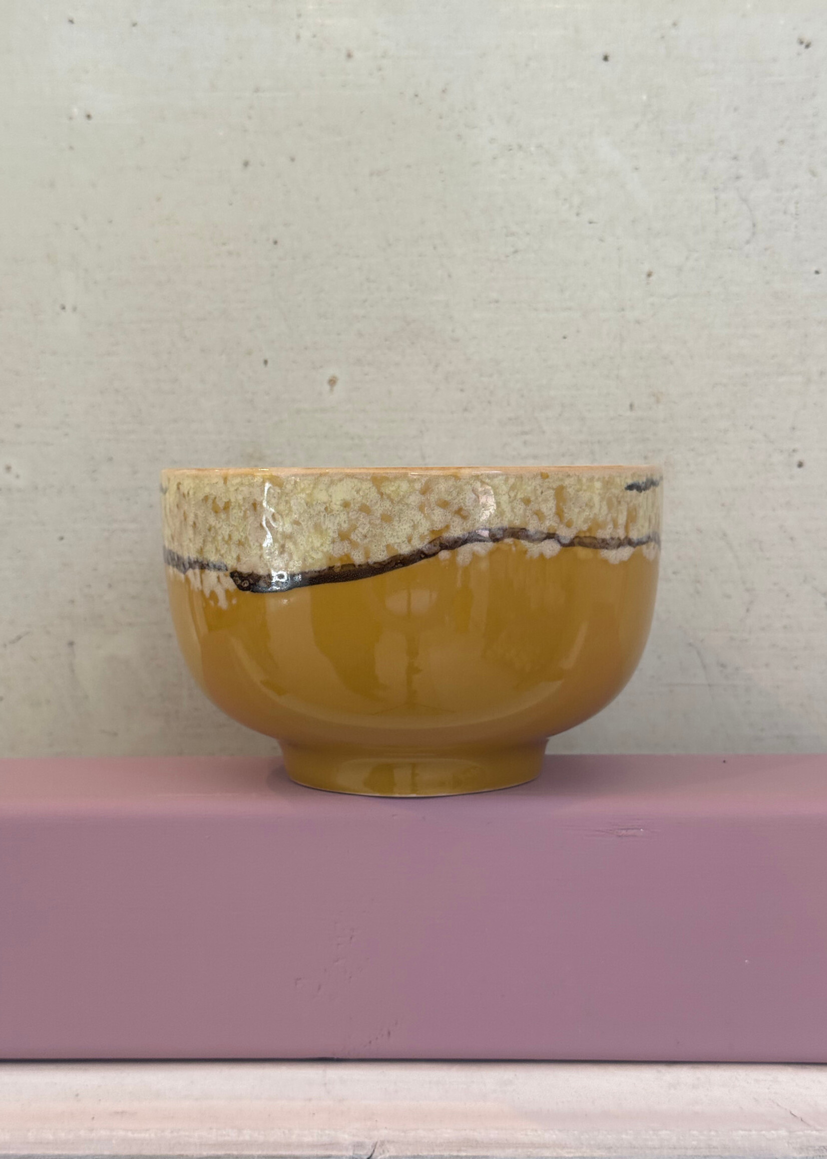 HKliving HKliving Ceramic 70's Noodle Bowl 'Sunbeam'