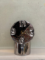 HKliving HKliving Retro Ceramic Clock 'Chrome'