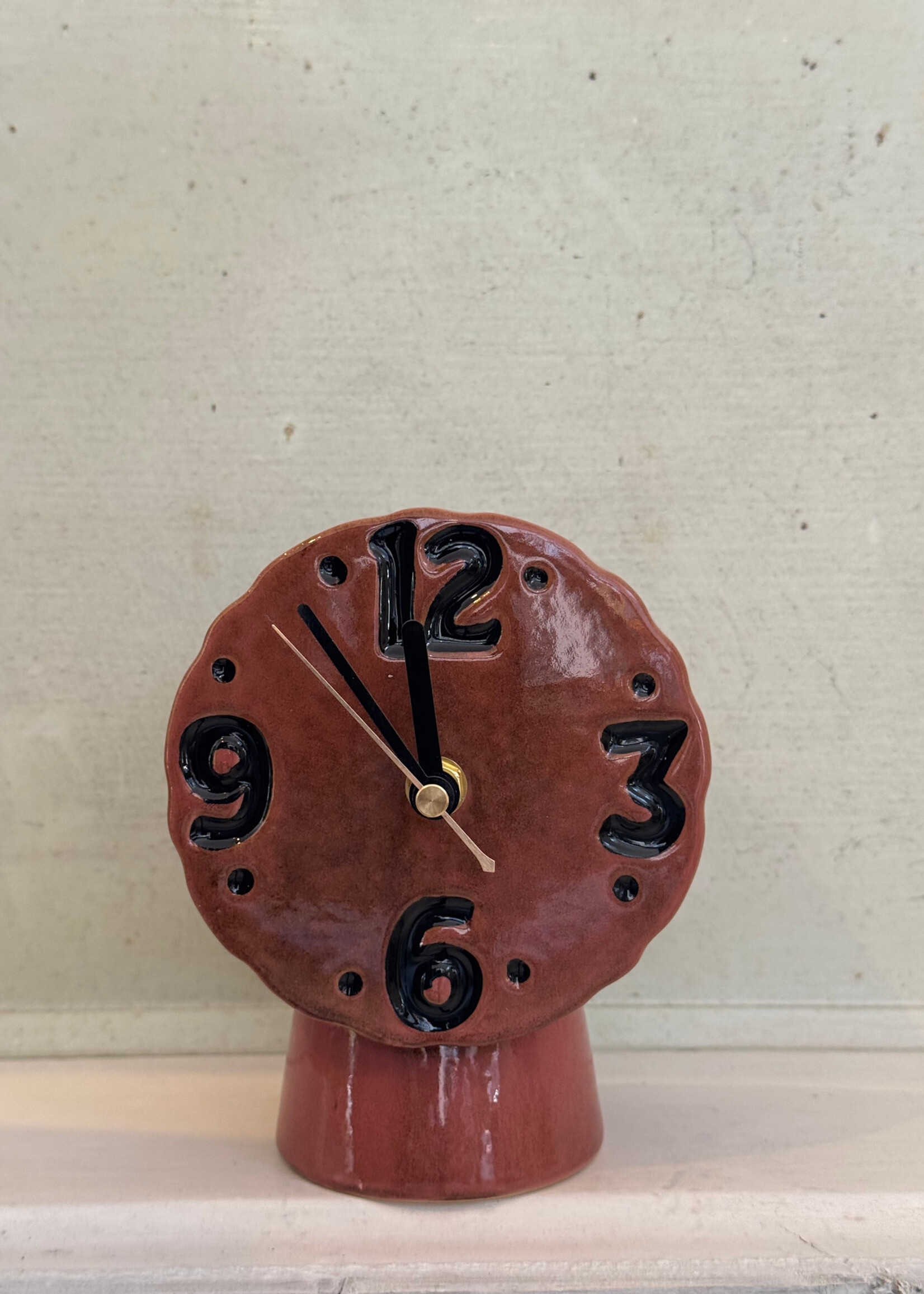 HKliving HKliving Retro Ceramic Clock 'Pink'