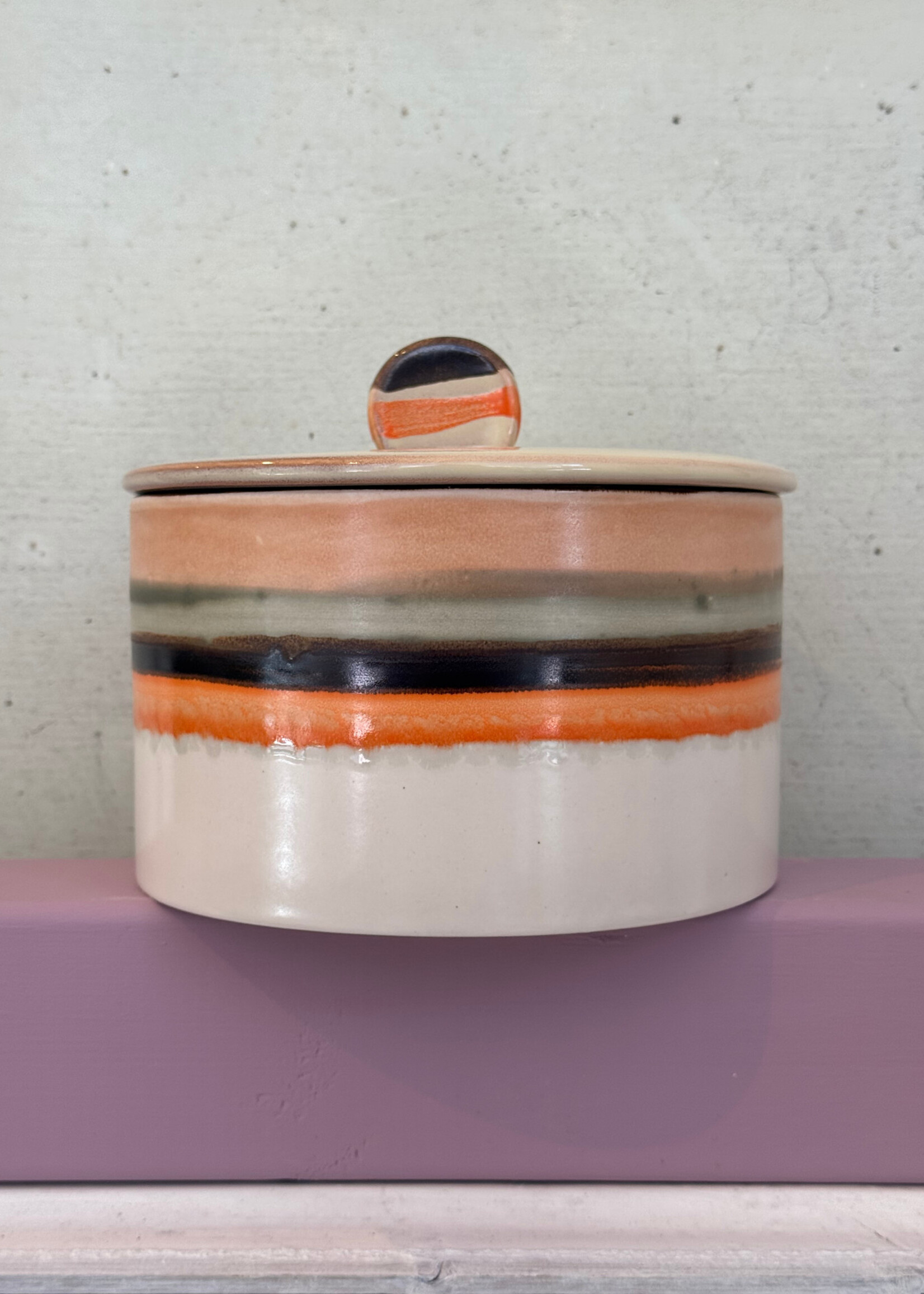 HKliving HKliving Ceramic 70's Cookie Jar 'Burst'