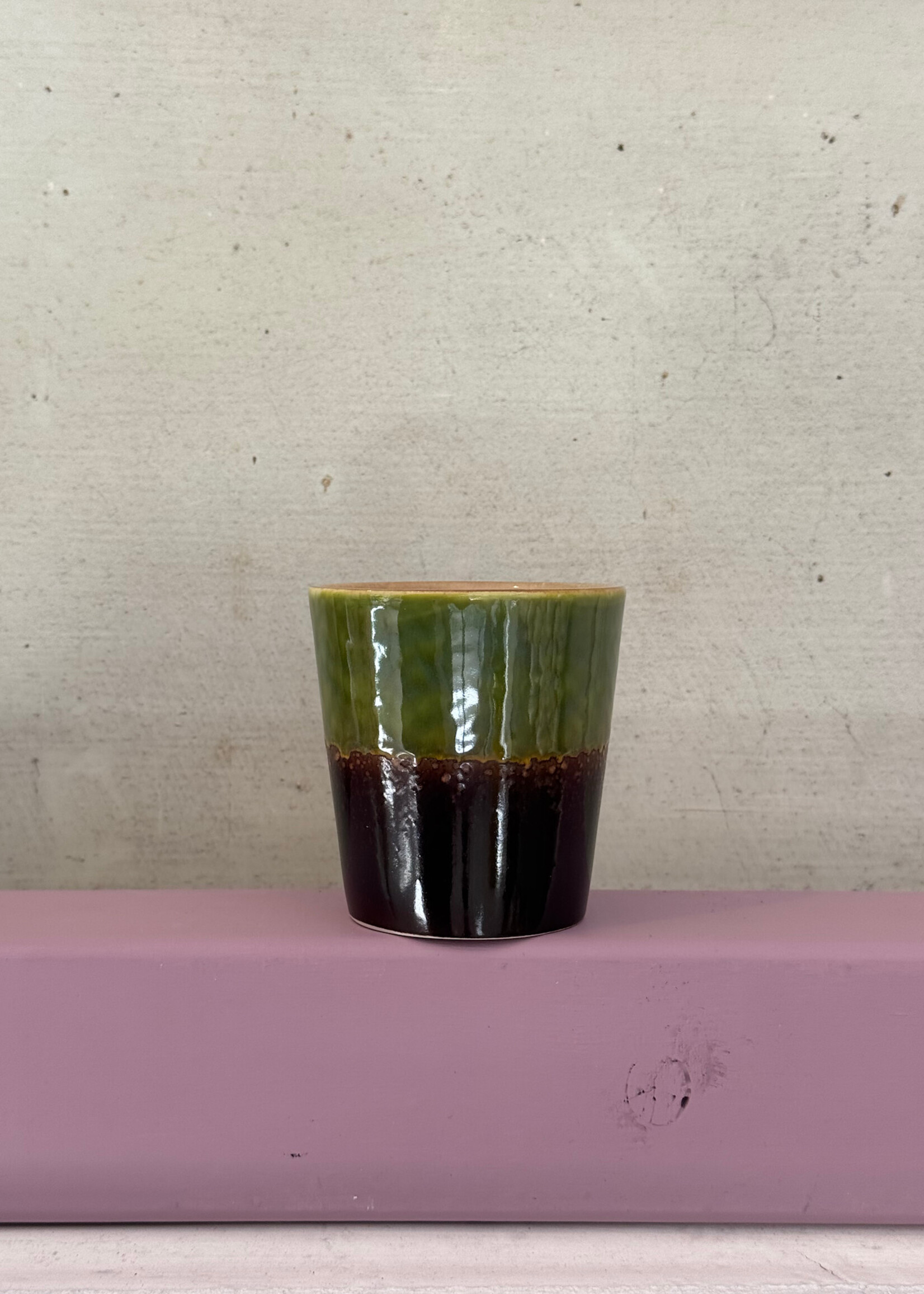 HKliving HKliving Ceramic 70's Coffee Mug 'Algae'