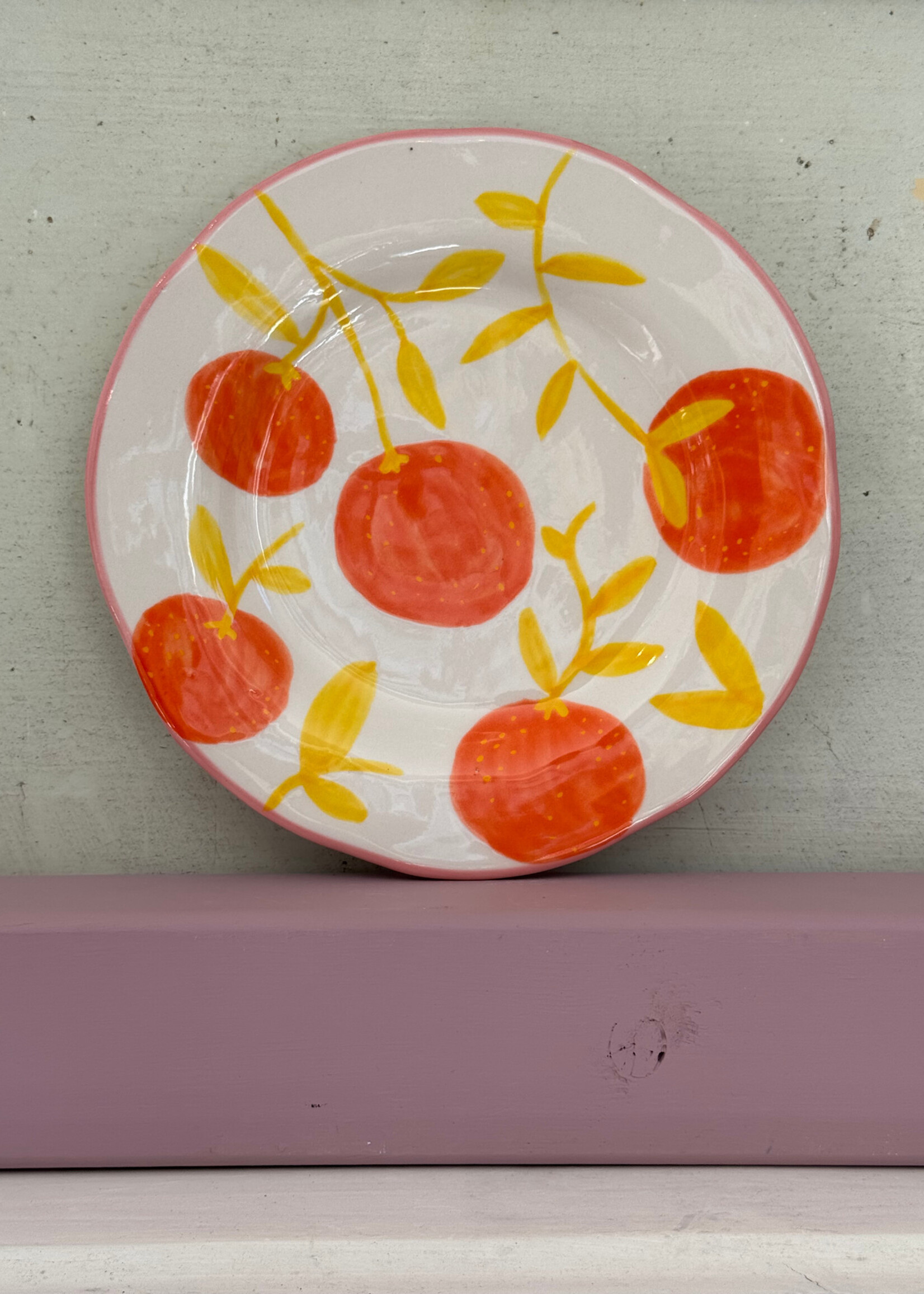 &Klevering &Klevering Plate Orange Twig 'Yellow'