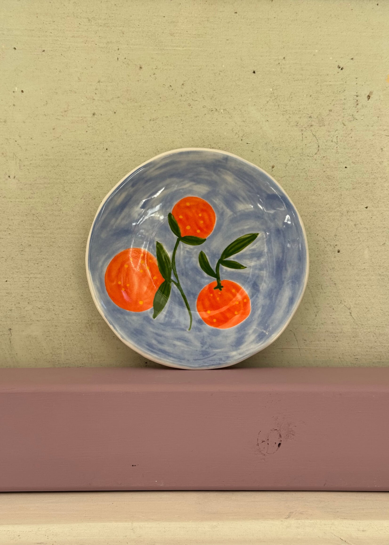 &Klevering &Klevering Plate Orange 'Light Blue'