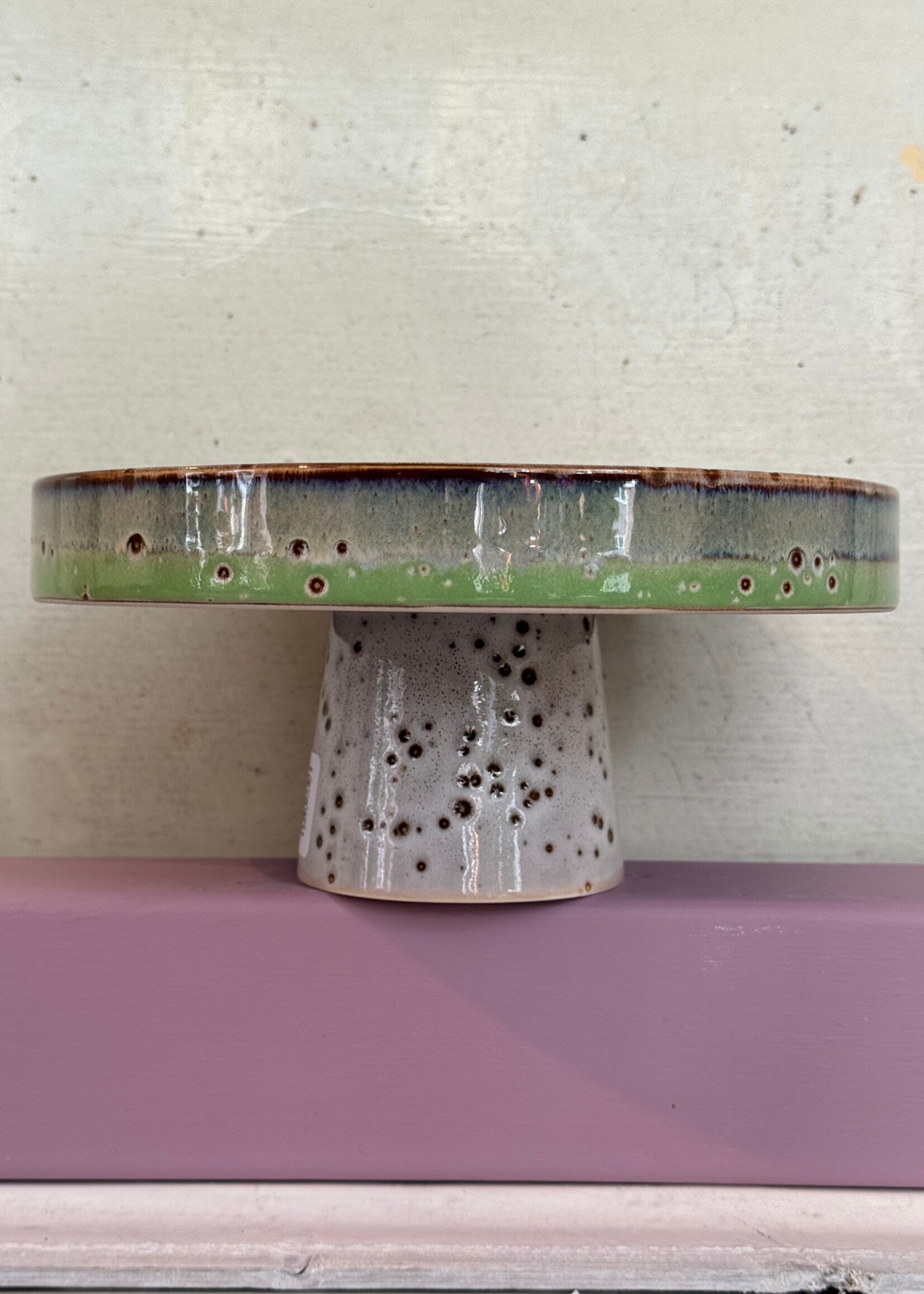 HKliving HKliving Ceramic 70's Bowl on Base 'Comet'