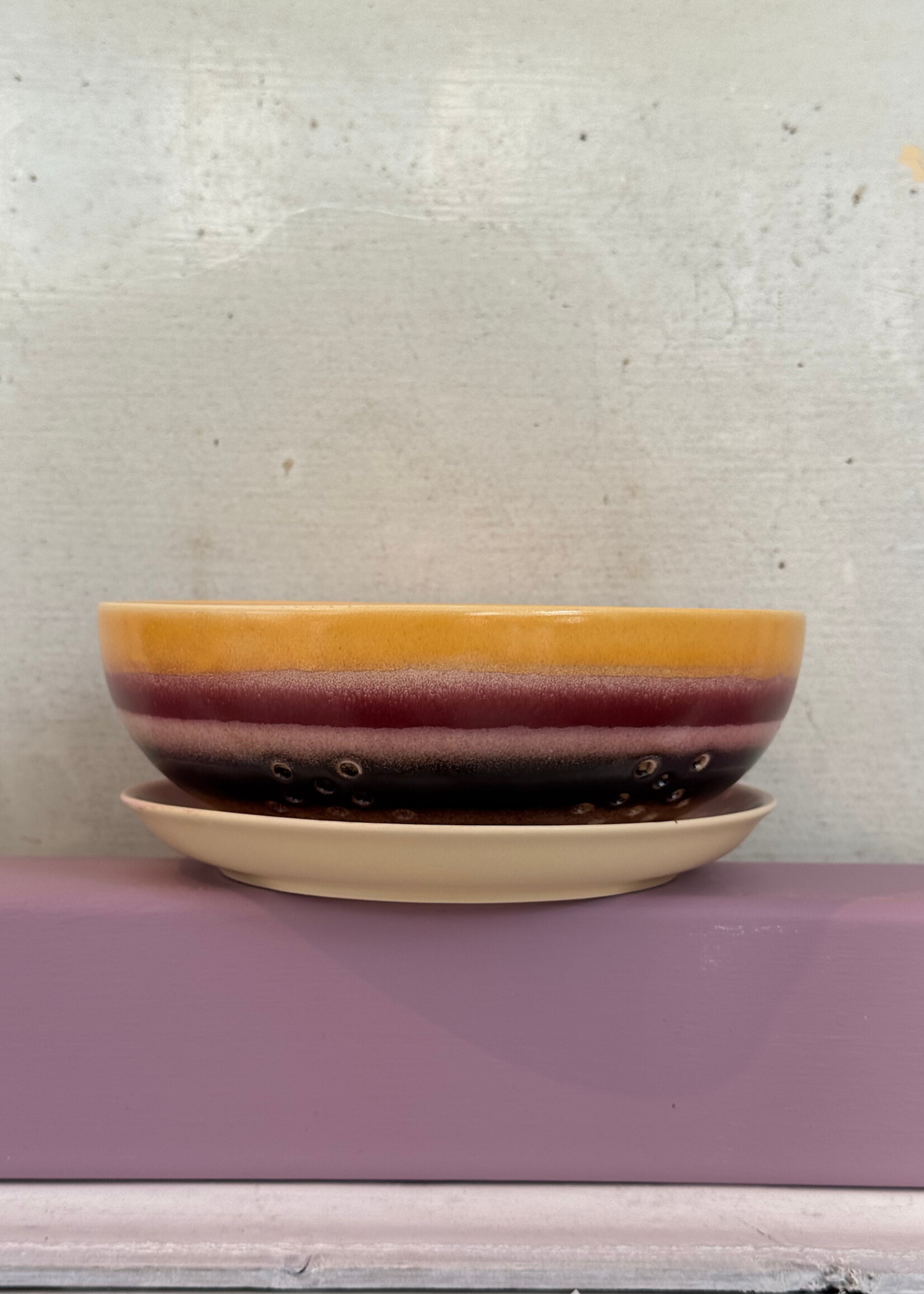 HKliving HKliving Ceramic 70's Berry Bowl 'Sunset'