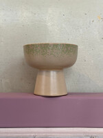 HKliving HKliving Ceramic 70's Tapas Bowl on Base L 'Slush'