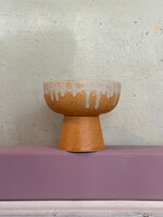 HKliving HKliving Ceramic 70's Tapas Bowl on Base S 'Dunes'