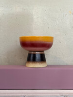 HKliving HKliving Ceramic 70's Tapas Bowl on Base S 'Sunshade'