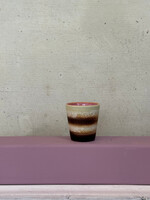 HKliving HKliving Ceramic 70's Ristretto Mug 'Umber'