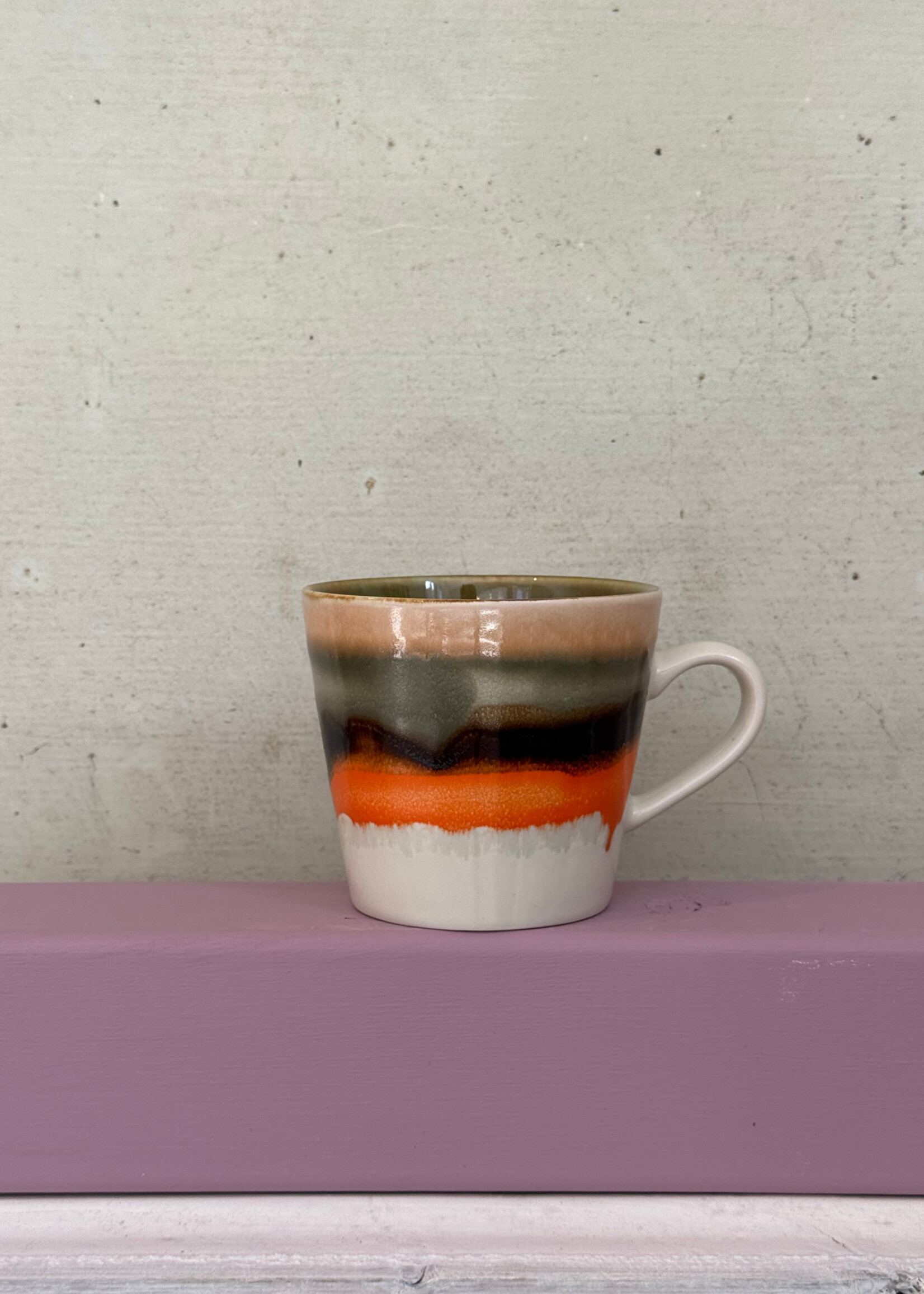 HKliving HKliving Ceramic 70's Cappuccino Mug 'Burst'