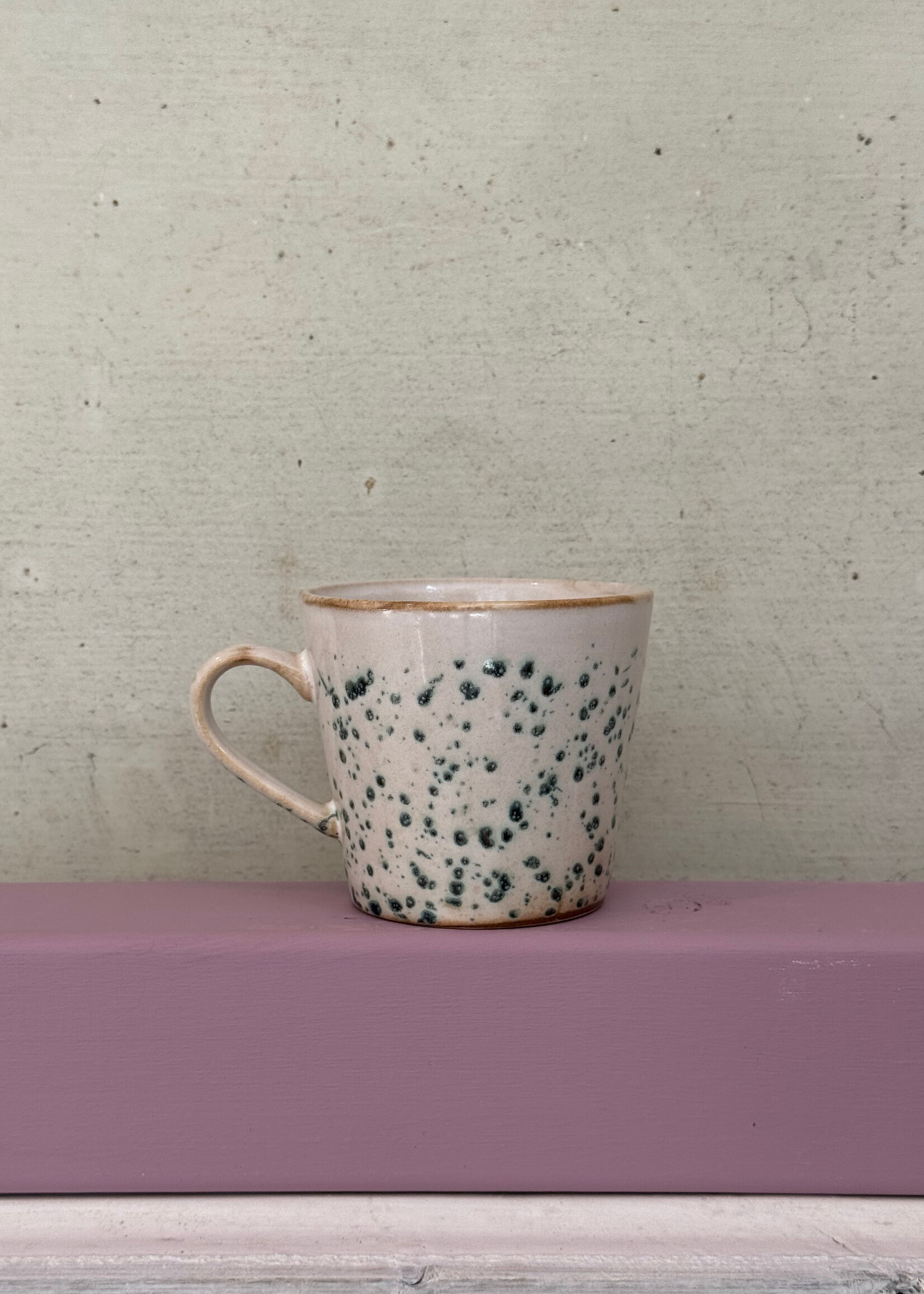 HKliving HKliving Ceramic 70's Cappuccino Mug 'Hail'