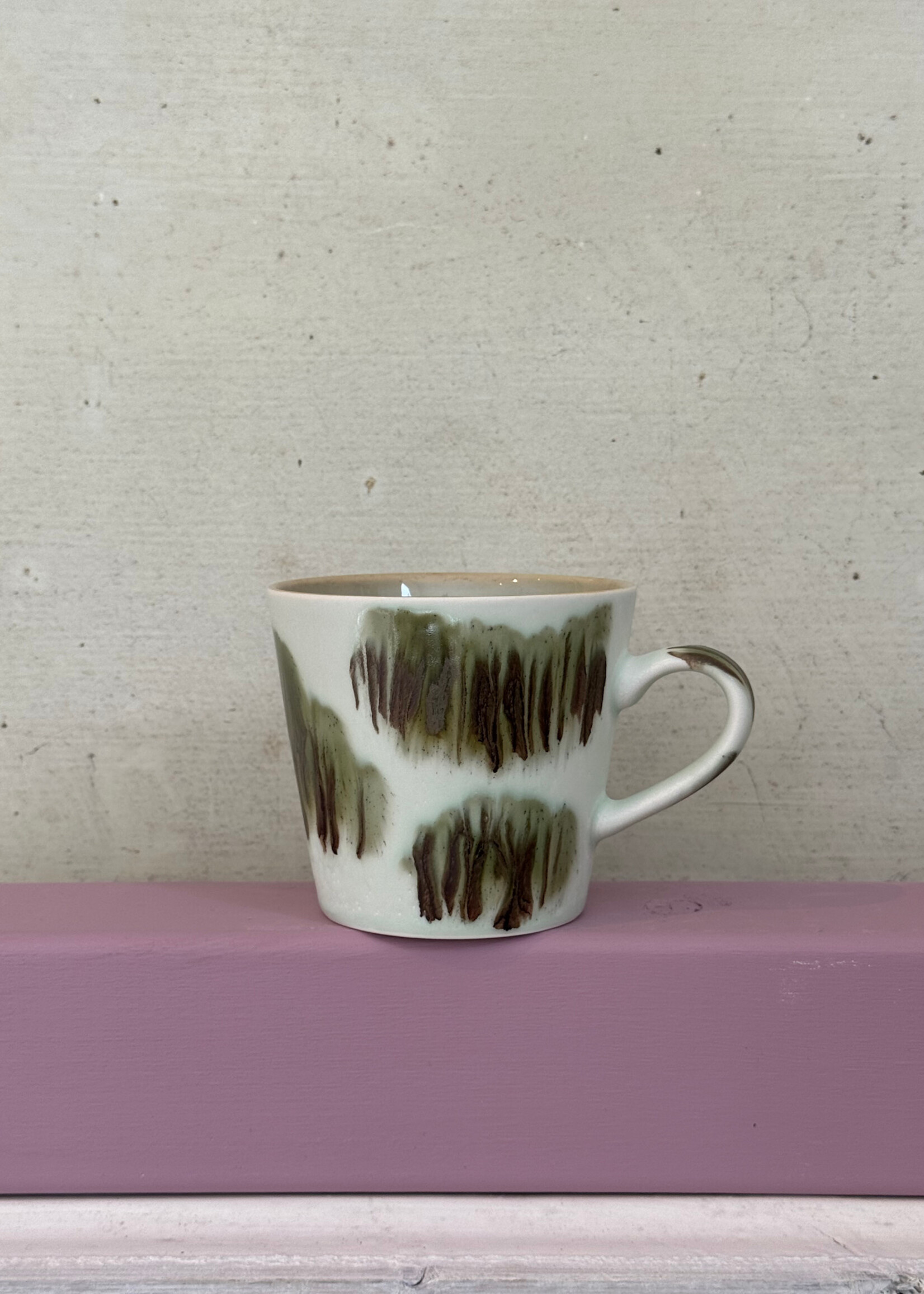 HKliving HKliving Ceramic 70's Cappuccino Mug 'Tide'