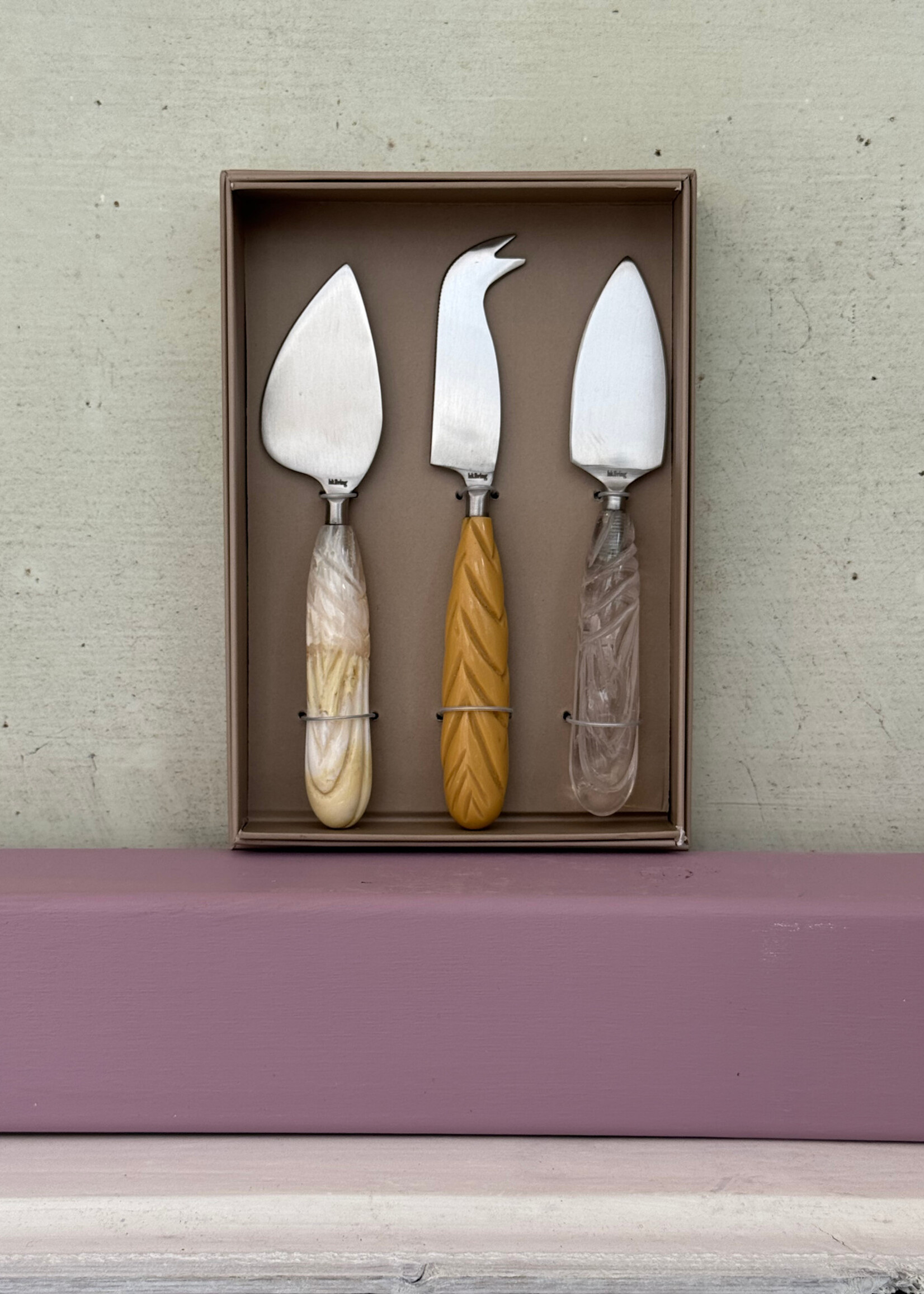 HKliving HKliving Cheese Knives 'Cream'