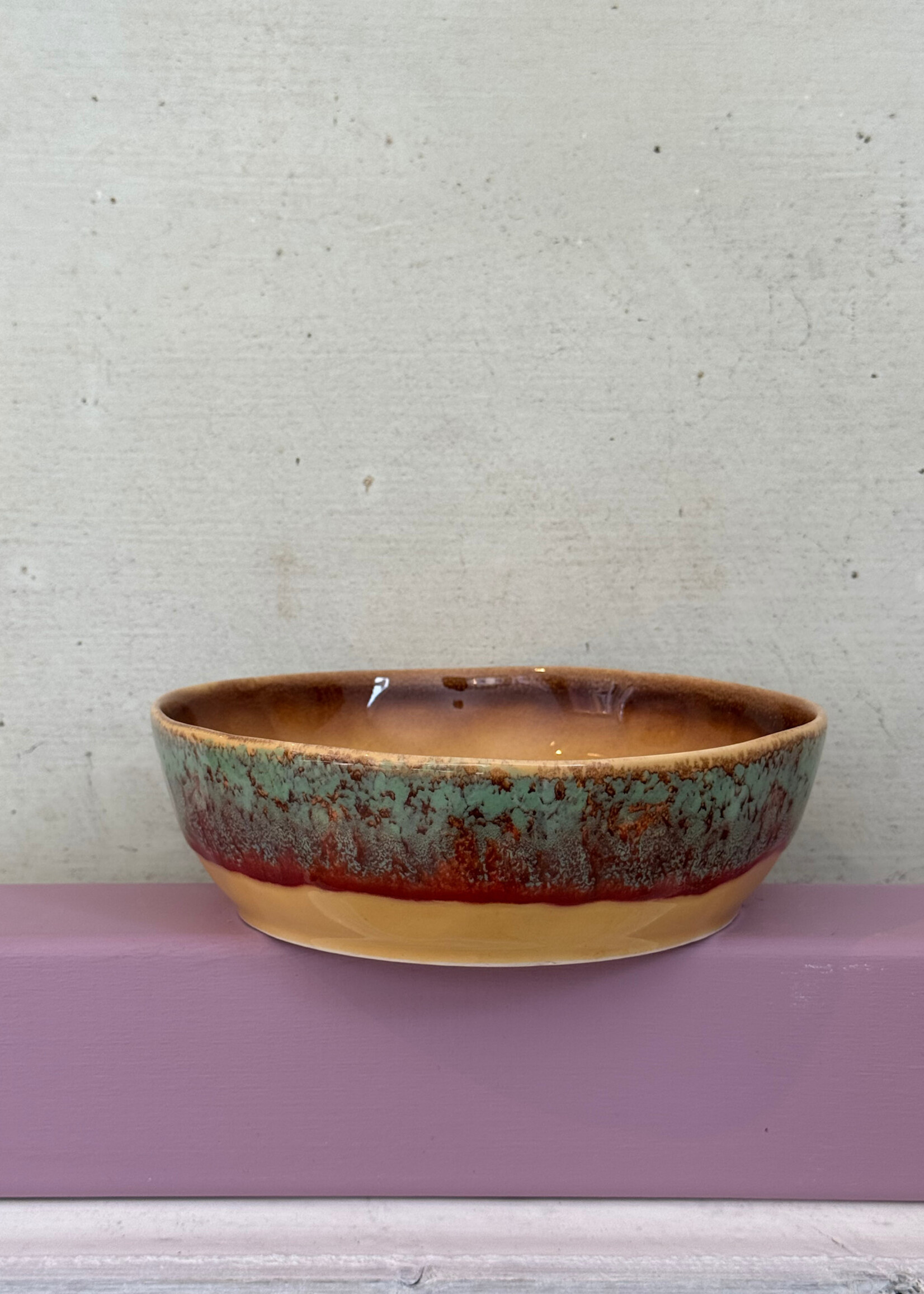 HKliving HKliving Ceramic 70's Pasta Bowl 'Cove'