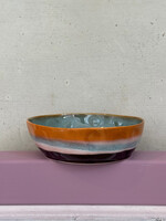 HKliving HKliving Ceramic 70's Pasta Bowl 'Golden Hour'