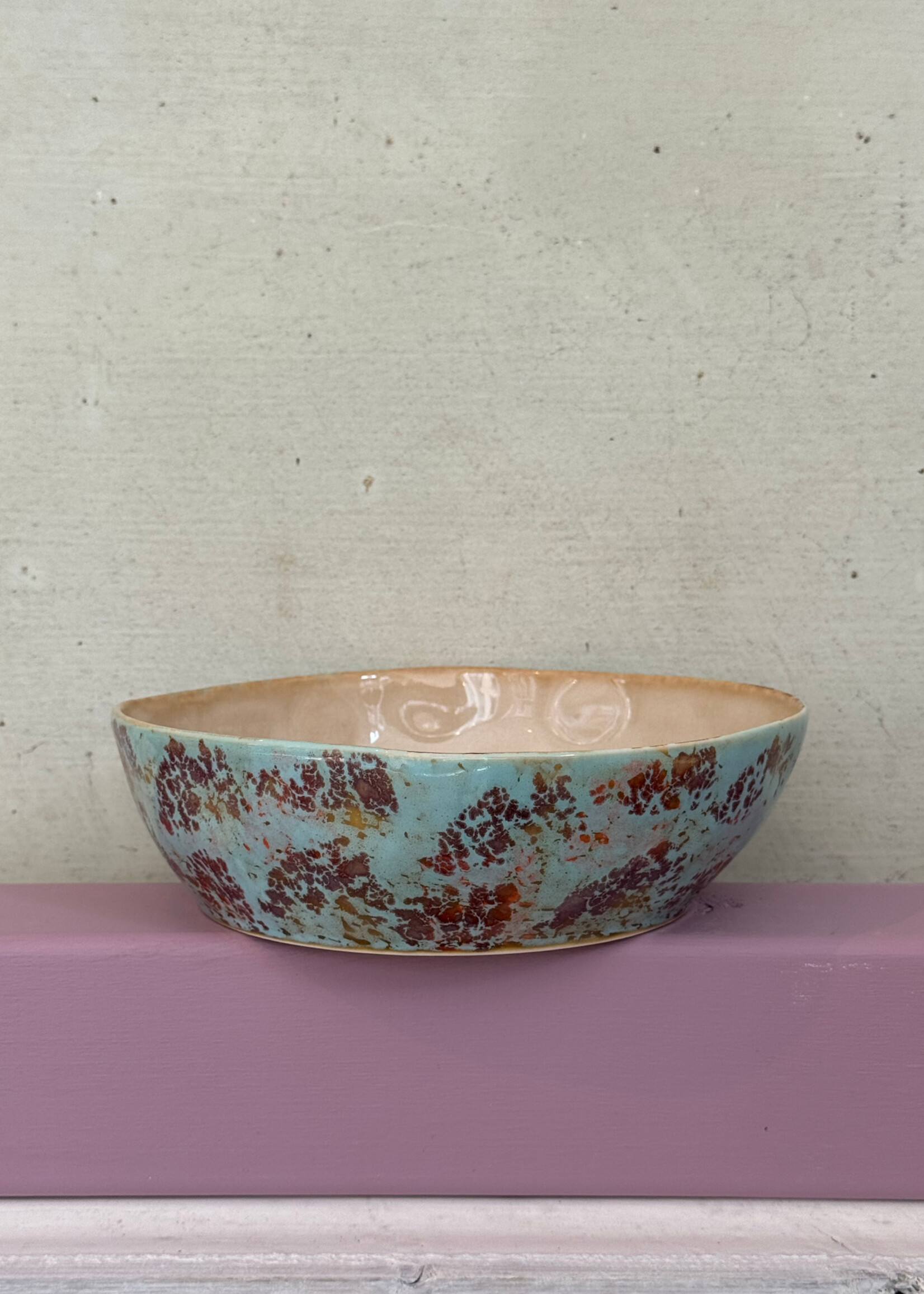 HKliving HKliving Ceramic 70's Pasta Bowl 'Patina'