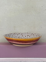 HKliving HKliving Ceramic 70's Curry Bowl 'Hibiscus'