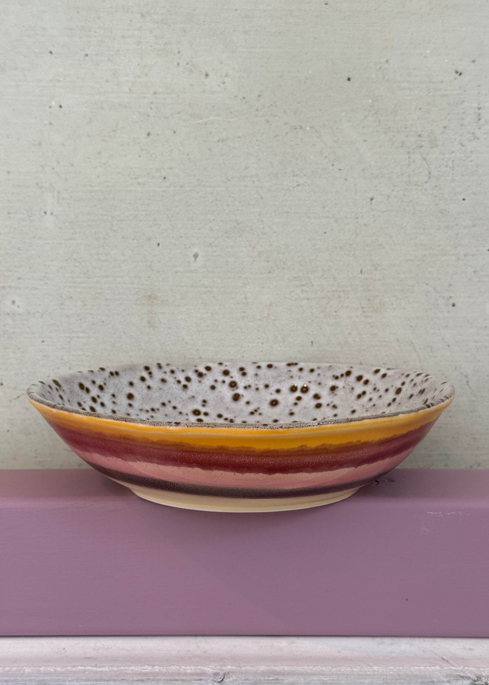 HKliving HKliving Ceramic 70's Curry Bowl 'Hibiscus'
