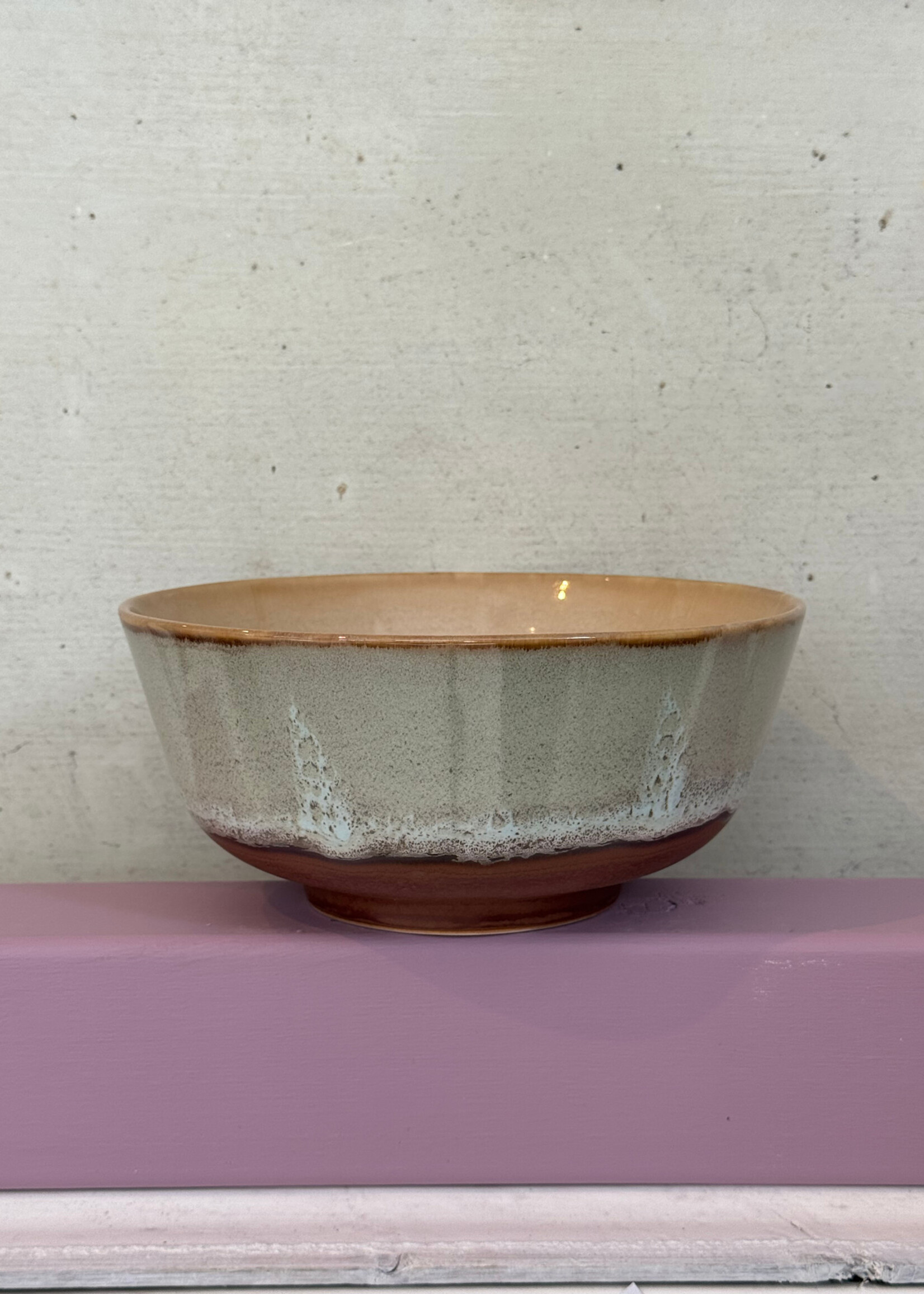 HKliving HKliving Ceramic 70's Ramen Bowl 'Echo'