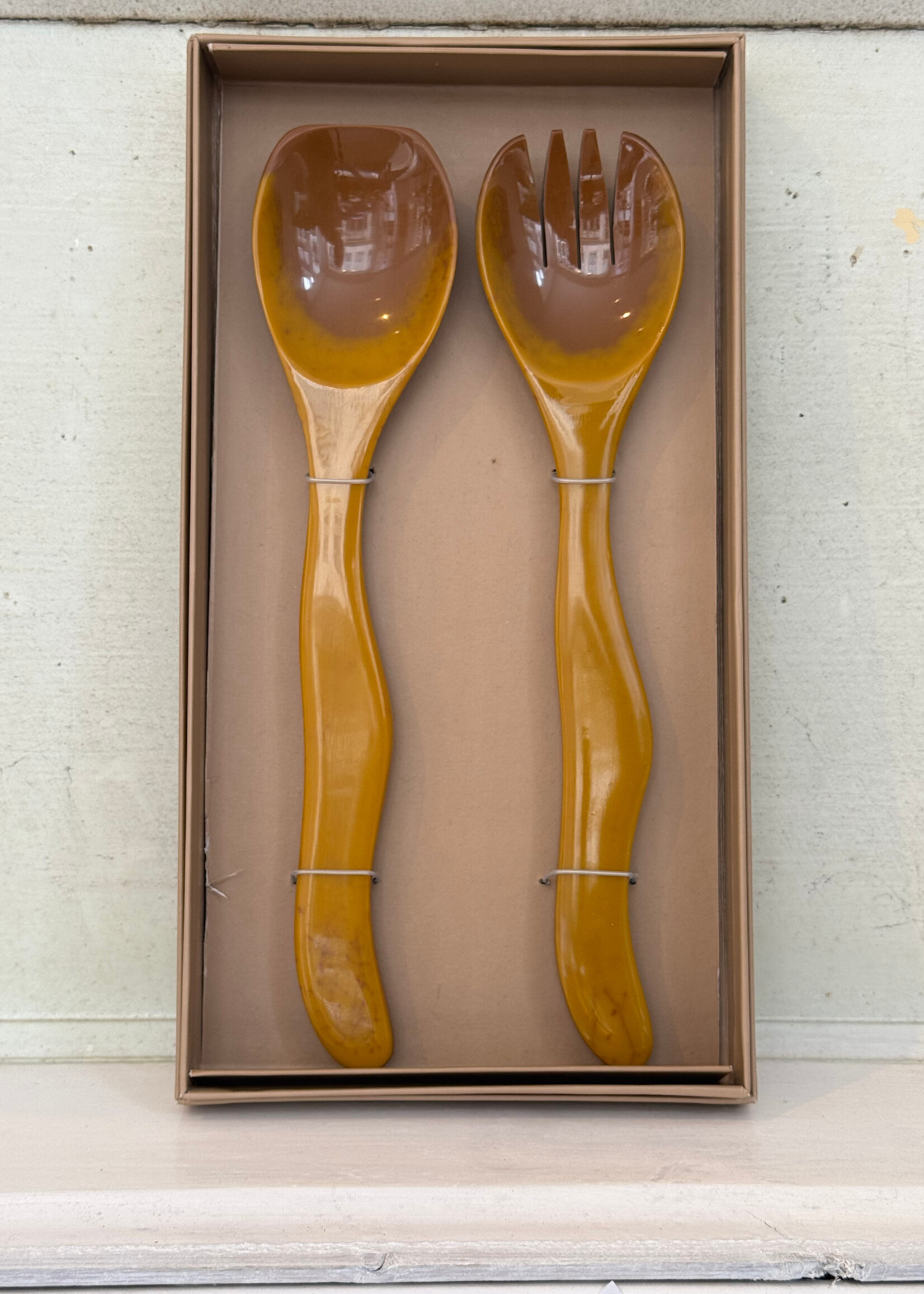 HKliving HKliving Salad Cutlery 'Ochre'