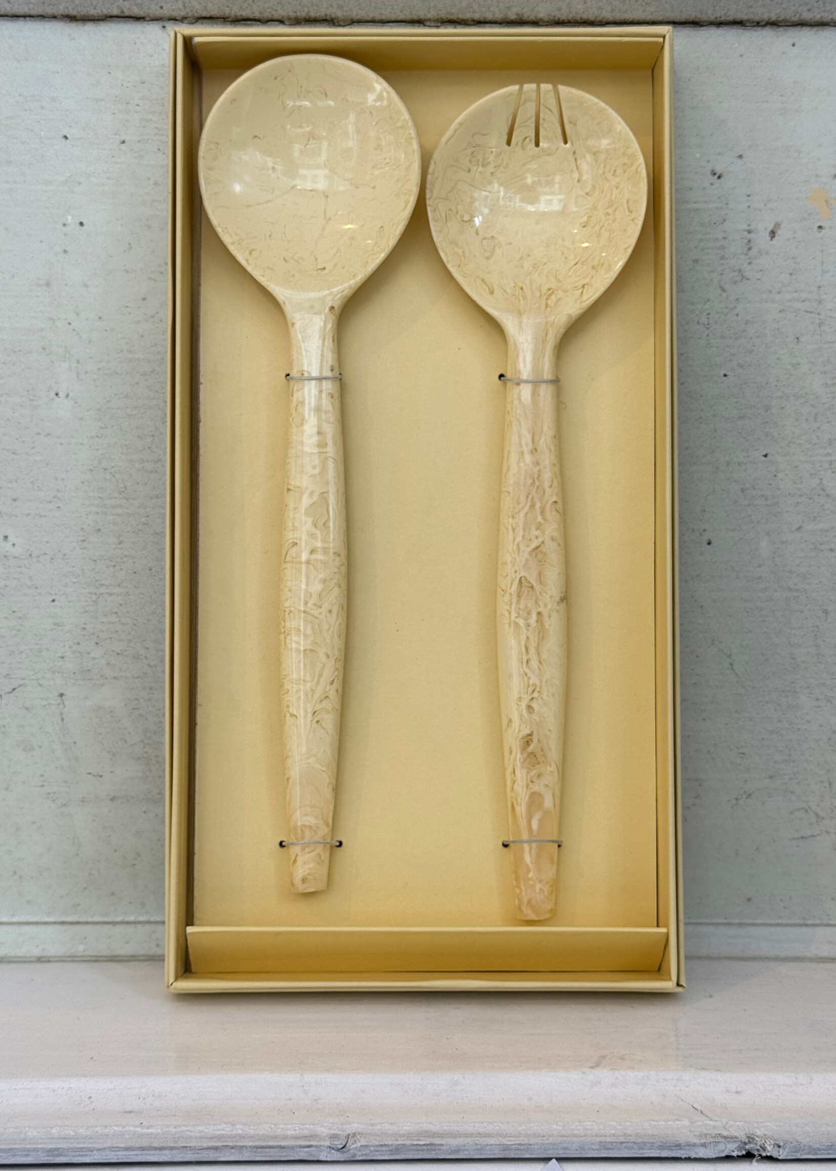 HKliving HKliving Salad Cutlery 'Vanilla'