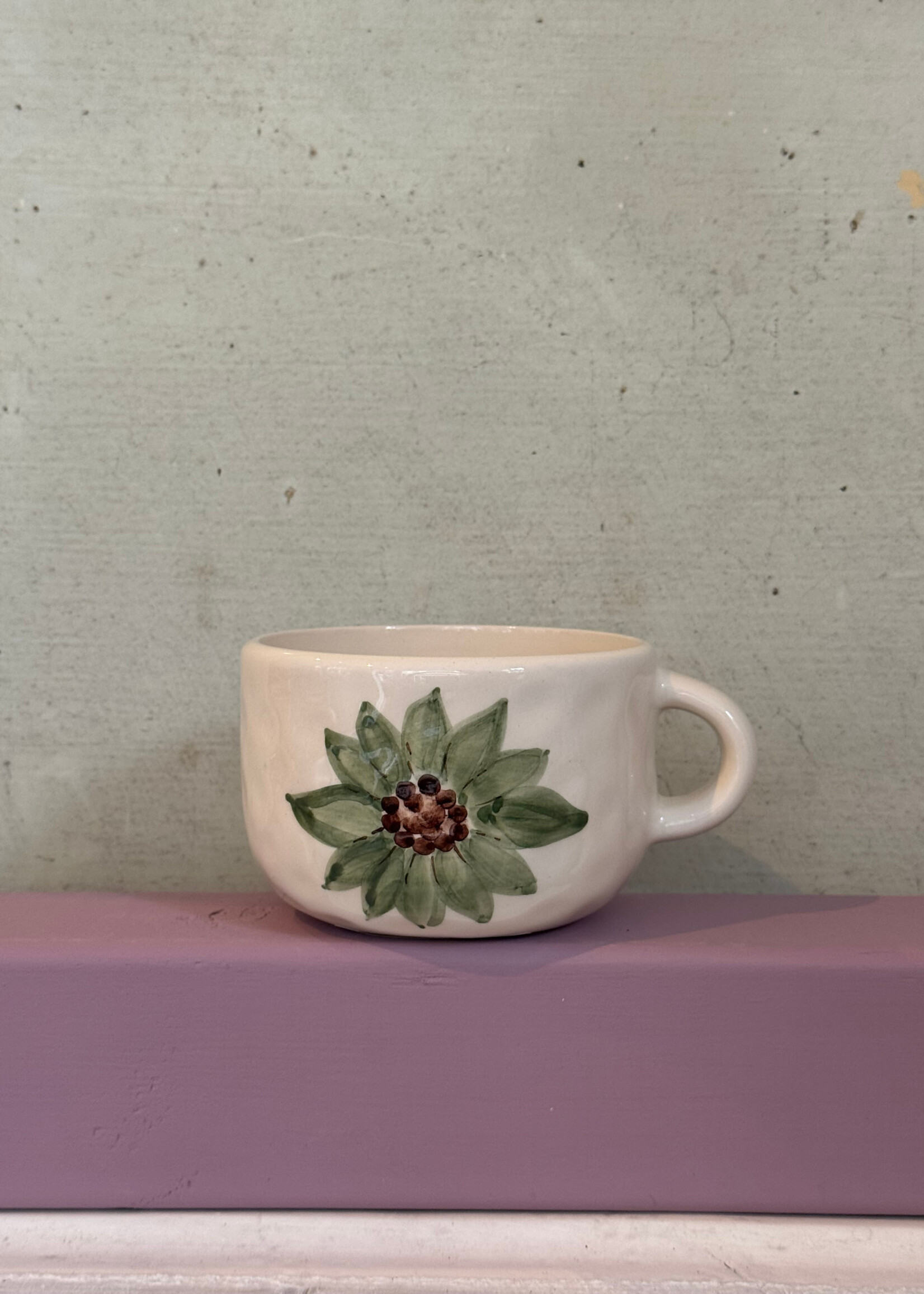 Anna + Nina Anna + Nina Lily Cappuccino Mug