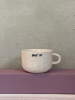 Anna + Nina Anna + Nina Cappuccino Mug 'Shut up'