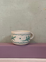 Anna + Nina Anna + Nina Leaf Cappuccino Mug