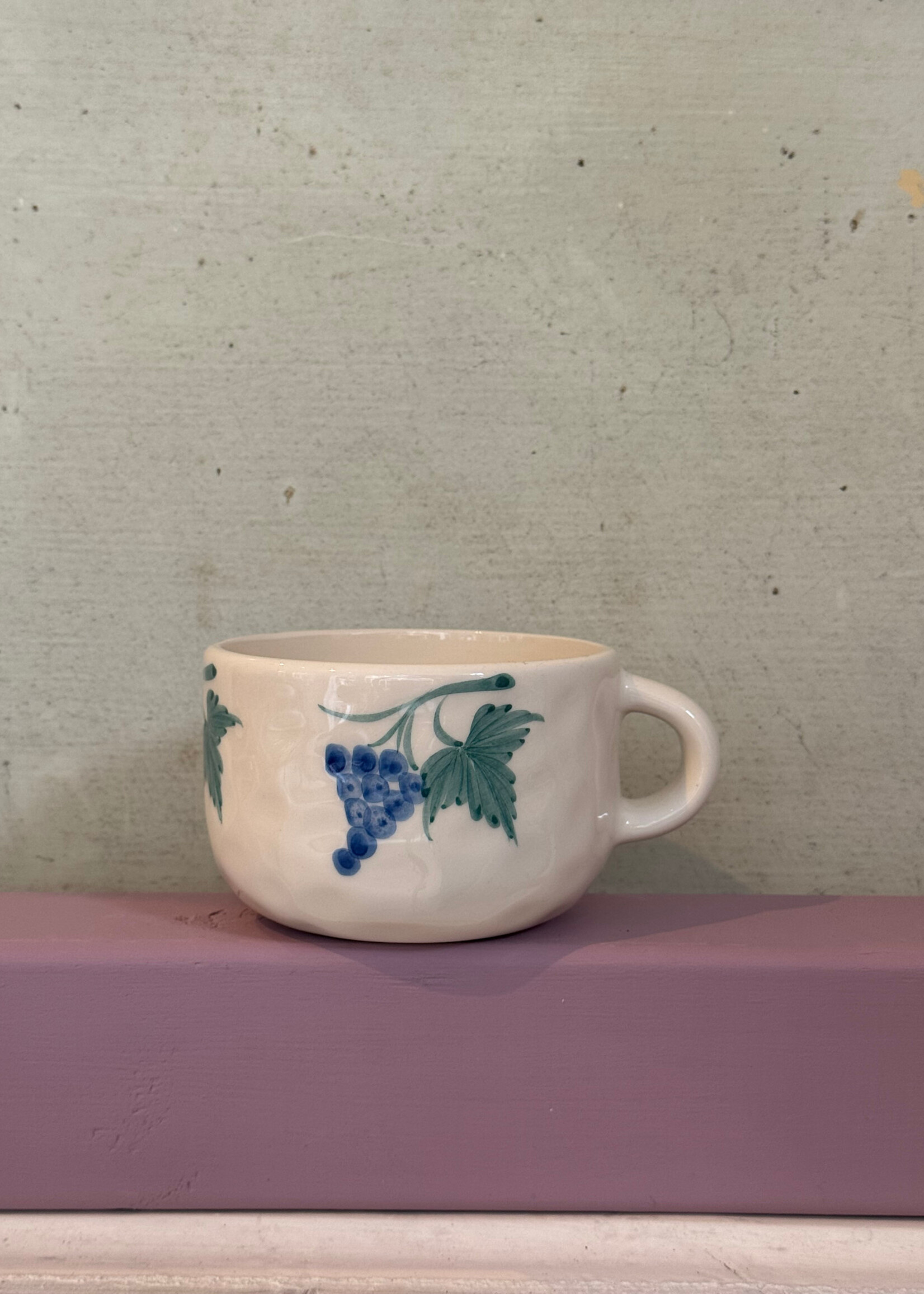 Anna + Nina Anna + Nina Grapevine Cappuccino Mug