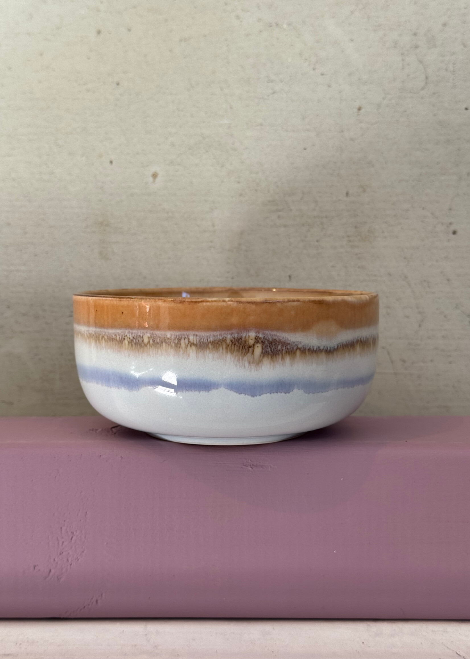 HKliving HKliving Ceramic 70's Dessert Bowl 'Ash'