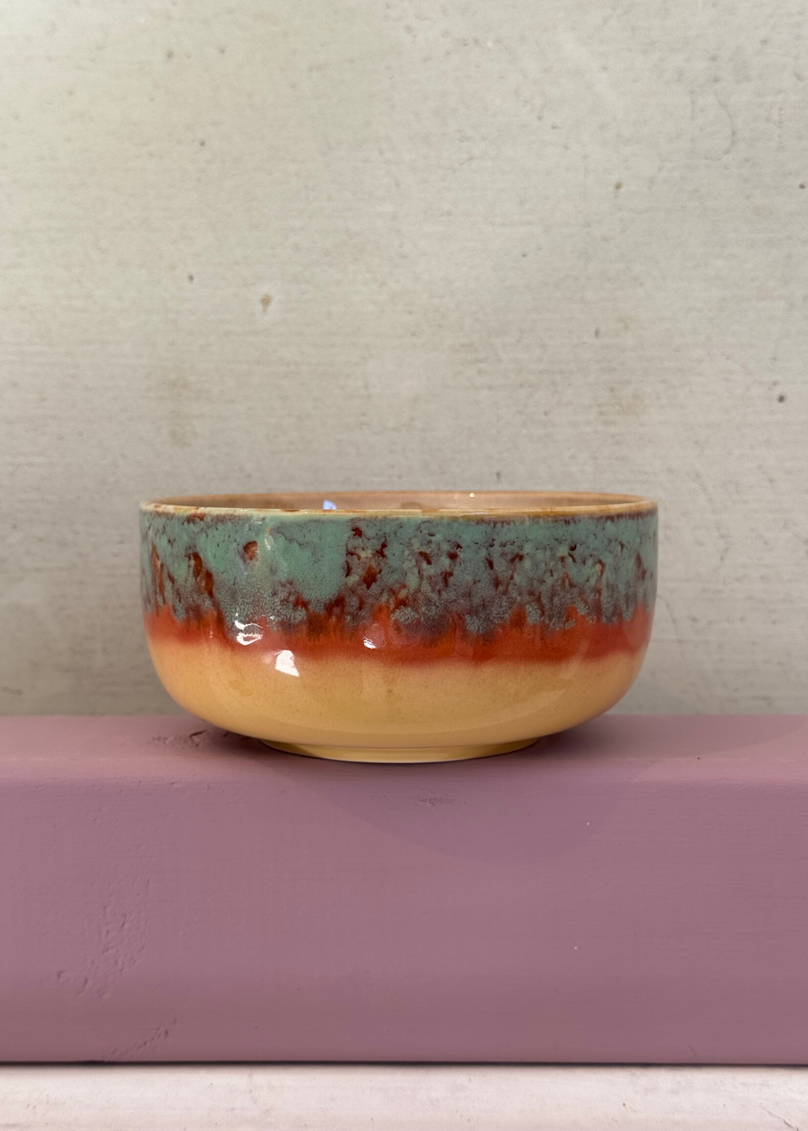 HKliving HKliving Ceramic 70's Dessert Bowl 'Cove'