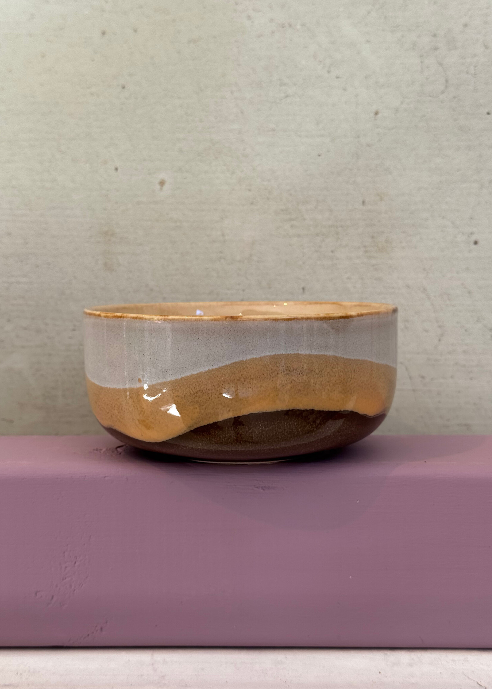 HKliving HKliving Ceramic 70's Dessert Bowl 'Oasis'