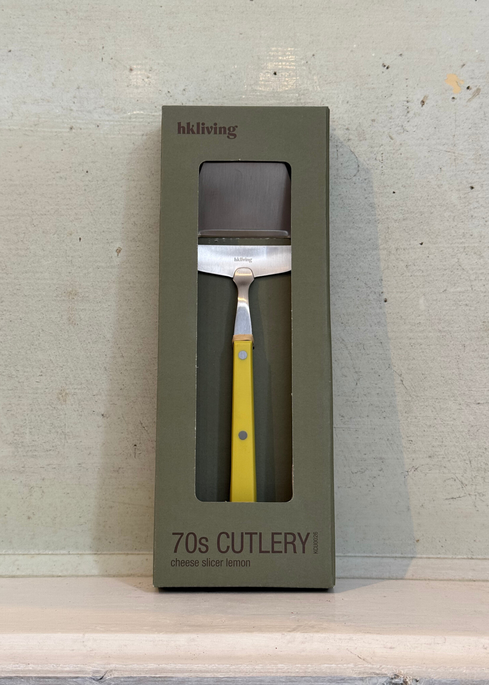 HKliving HKliving 70's Cutlery Cheese Slicer 'Lemon'